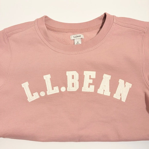 L.L.Bean 1912 Crewneck Logo Sweatshirt Mauve - Picture 3 of 7